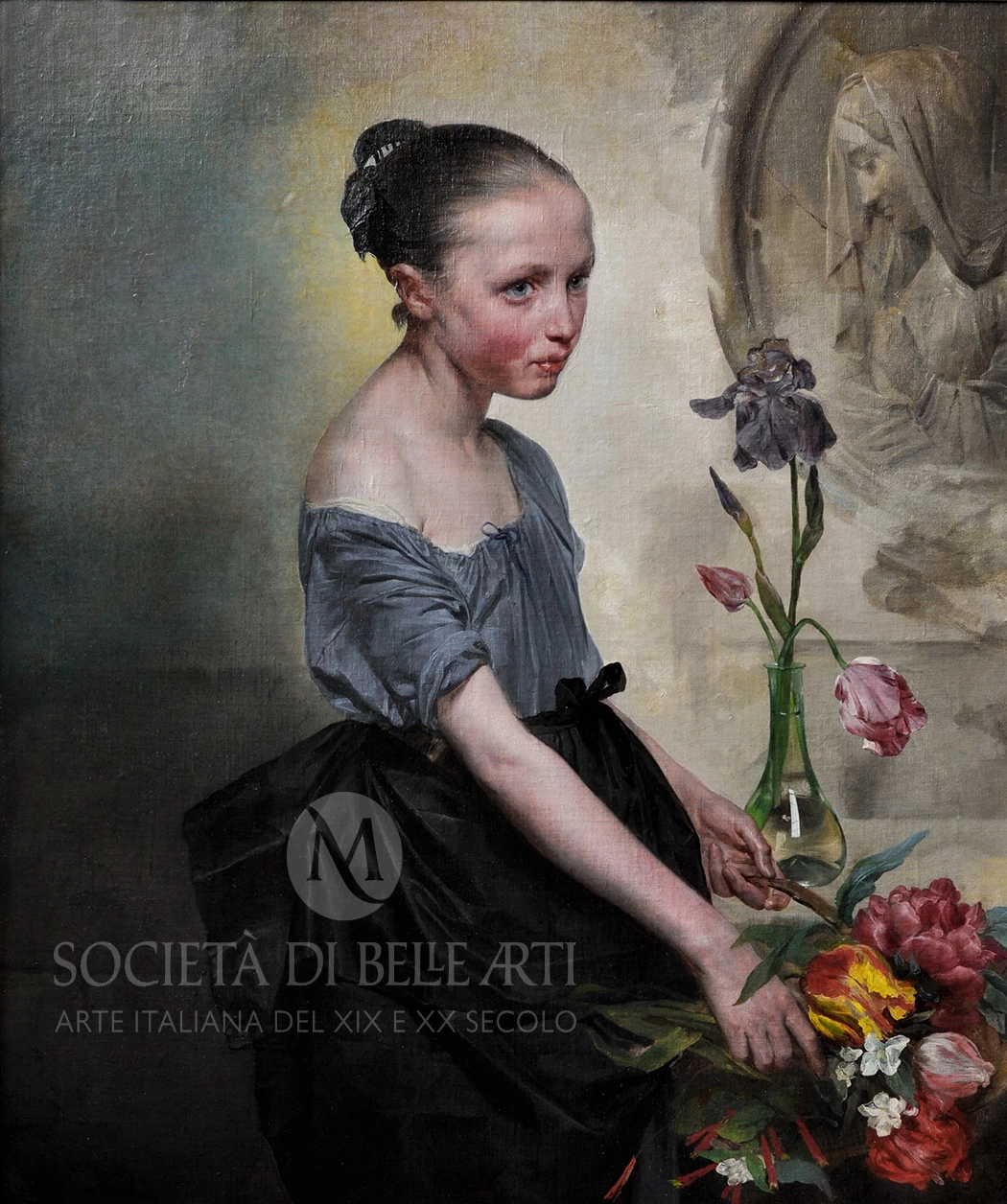 Ritratto di ragazza con fiori